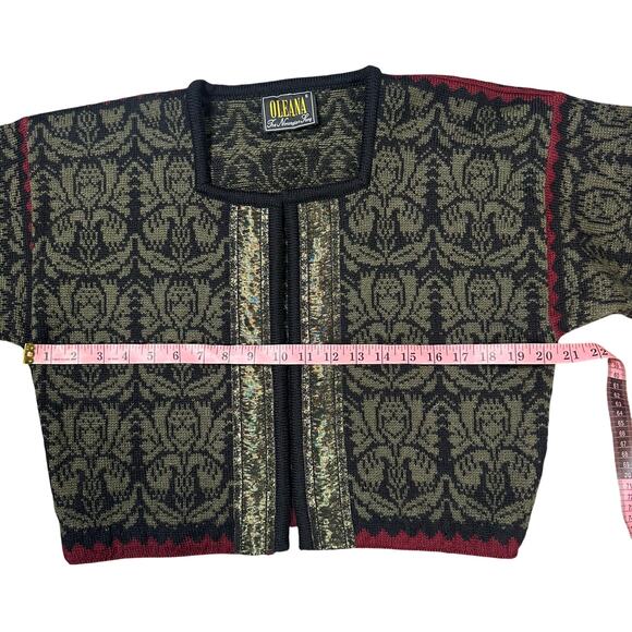 Oleana The Norwegian Story Wool Square Neck Sweater - Picture 8 of 9